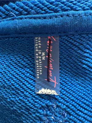 Free People Cruise Sweatshirt Tee in Stellar Blue NWOT $98 Retail thumbnail 5
