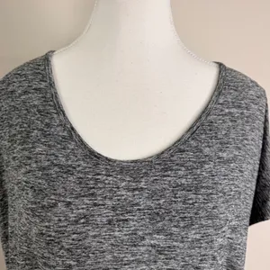 Beyond Yoga Gray Spacedye Poncho Top High‎ Low Relaxed Activewear USA Made Large thumbnail 10