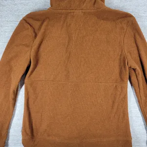 Avalanche Fleece Womens Small Rust Brown Quarter Zip Textured Pullover Top thumbnail 14