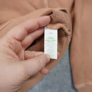 Aerie V-Neck Oversized Cropped Sweatshirt Peach‎ Terracotta Cotton Blend XS thumbnail 5