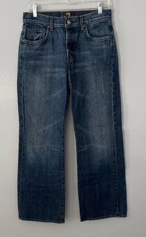 7 for All Mankind Women's Boot Buttonfly Jeans Size 30 Relaxed Fit Streetwear thumbnail 1