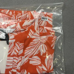NWT 41 HAWTHORN Top Womens L Orange Sleeveless White Leaf Print Pleated Blouse thumbnail 8