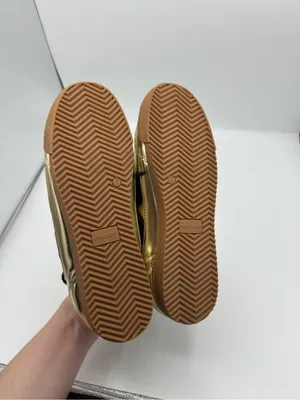 Steve Madden Nirvanna Gold Metallic Sneakers Size 7 retro trendy sporty school thumbnail 3