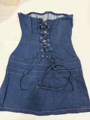 Princess Polly Denim Mini Dress thumbnail 3