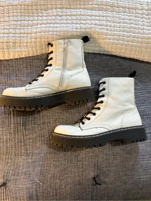 Sincerely Jewels leather “Harley” boot with side zip. thumbnail 4