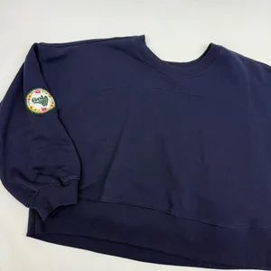 Gola X Anthropologie Pass Back Sweatshirt The Summit Navy Blue Patch Logo Crew thumbnail 5