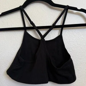 WESLEY Rivington Ribbed Tencel‎ Bralette in Black thumbnail 3