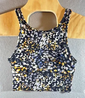 529 | Lululemon Align Floral Abstract Print Cropped Athletic Tank Women‎ (Best)4 thumbnail 1