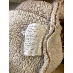 Esprit Sherpa Lined Hooded Jacket Beige Soft Fleece Full‎ Zip Women L thumbnail 6