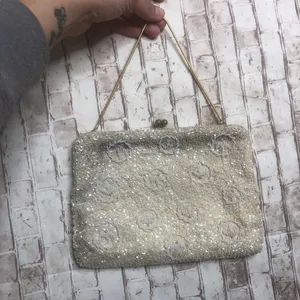 Vintage Sequin/Beaded Handbag Gold thumbnail 5