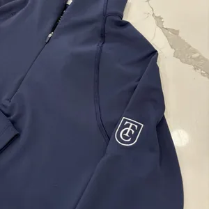 Peter Millar Performance Polo Womens Size Medium Navy Blue Raglan Quarter Zip thumbnail 2