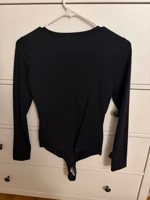 Abercrombie Bodysuit Long Sleeve Black thumbnail 2