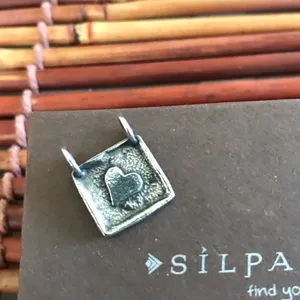 Silpada Sterling Silver Tilted Heart Pendant for Necklace thumbnail 3