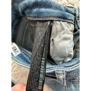 Zara High Waisted Skinny Washed Out Frayed Edges Denim Jeans Women's Sz 2 thumbnail 13