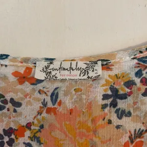 Free People Ivory And Coral Say It To Me Floral Body Suit thumbnail 15