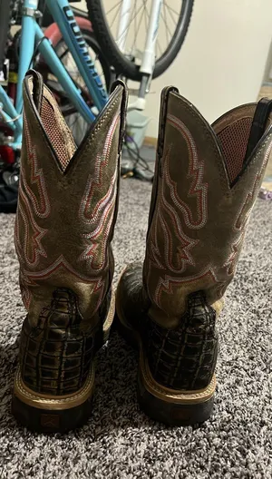 Twisted X Women's Caiman Print Composite Square Toe Work Boots thumbnail 4
