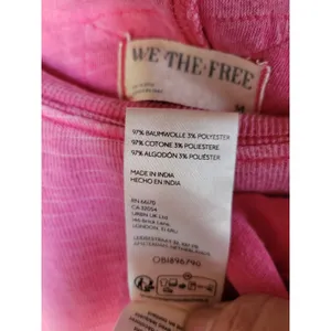 Free people we the free Women's Soul Oversized T-Shirt Size M Pink thumbnail 11