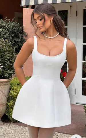 Babyboo Claretta mini dress ivory thumbnail 1