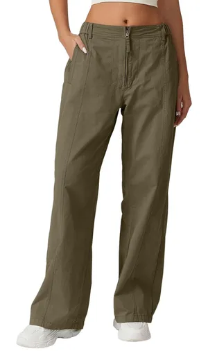 Tinsel Town Denim Couture High Waisted Cargo Pants Zip Front thumbnail 1