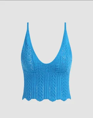 Cider Blue Knit Top thumbnail 1