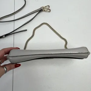 KATE SPADE Laurel Way Greer Crossbody‎ Shoulder Bag Gray Leather Crossbody Strap thumbnail 9