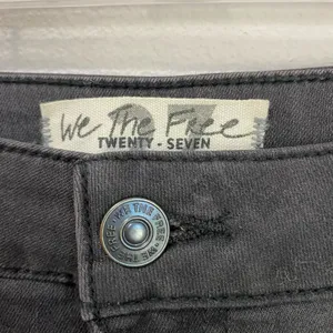 We The Free Groovy Ultra Flare Jeans 27S Black Wash High Rise Boho Retro‎ thumbnail 4