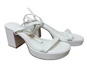 Express Ankle Strap Block Heel Sandals Size 8 thumbnail 1