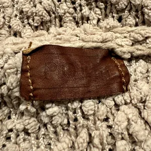 POL Oversized Popcorn Knit Hoodie Sweater Cozy Brown Medium Coastal Quiet Luxury thumbnail 3
