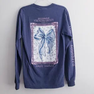 Simply Southern Clothed In Dignity Bow Long Sleeve T-Shirt thumbnail 2