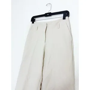 Zara Oyster Cuffed Wide Leg Trousers Size XS Minimalist Chic Relaxed 1478/234 thumbnail 8