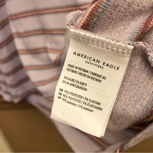 American Eagle Striped Soft‎ lightweight Sweater Purple medium thumbnail 4
