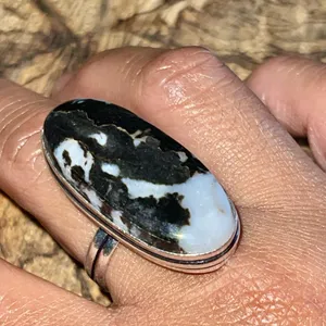White Buffalo Turquoise Ring Size 11 thumbnail 7
