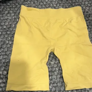 Free‎ People Spandex Yellow Biker Shorts thumbnail 1