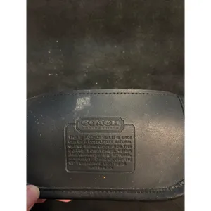 Coach Vintage Leather Crossbody Messenger Bag Black Turnlock Gold Hardware thumbnail 14