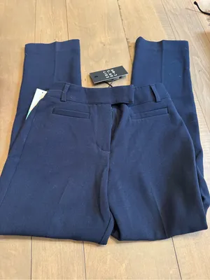 Editors Cut NWT Size XS Sola Slim Trouser Navy Blue thumbnail 2