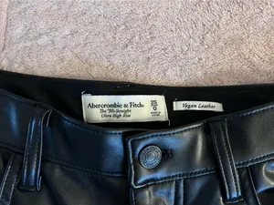 Abercrombie & Fitch Vegan Leather High Rise Pants thumbnail 5