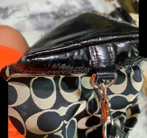 Coach Ashley Signature Sateen Large Satchel Handbag Shoulder Bag F15443 thumbnail 9