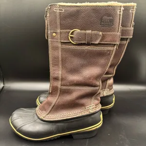 Sorel Women's Winter Fancy Tall II Boots Fleece Lined Rubber Soul‎ Size 6.5 thumbnail 1