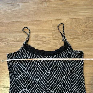 Ann Taylor Loft Black and White Tank Top‎ Size Medium thumbnail 2