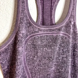 Lululemon Swiftly Racerback 2016 Seawheeze Heathered Lullaby Purple Womens 6 thumbnail 4