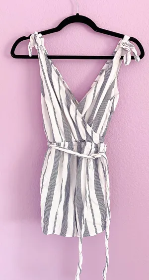 Abercrombie Striped Romper thumbnail 1