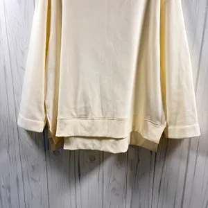 MAEVE NWOT | Anthropologie Oversized Mock Neck Sweatshirt Cream, XL thumbnail 4