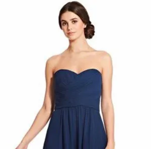Adrianna Papell Charlotte Navy Bridesmaids Dress thumbnail 4