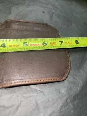 Brown Leather Snap Coin Pouch thumbnail 5