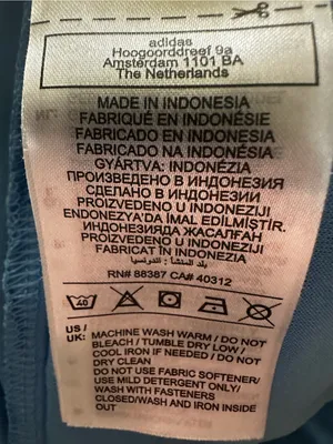 adidas Light Blue Track Pants thumbnail 4