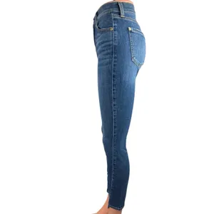 7 For All Mankind Blue High Rise Ankle Gwenevere Stretch Skinny Denim Jeans Sz S thumbnail 2