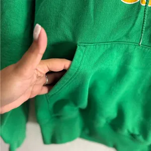 Champion Unisex Green Hoodie with Yellow Sam Houston State Logo Size S thumbnail 3