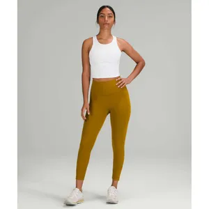 Lululemon Invigorate Training Tank Top White Everlux Cropped Racerback Size 2 thumbnail 3