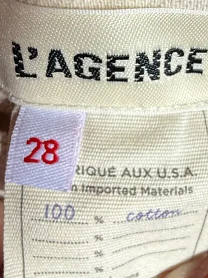 L'Agence Marjorie Mid Rise Jeans in Oat Sz 28 thumbnail 5