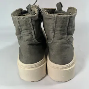 Portland‎ Boot Co JoJo Sage Green Canvas Lug Sole Sneaker Boots Women's 10M thumbnail 8